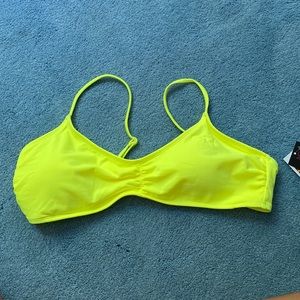 Neon Yellow bikini top